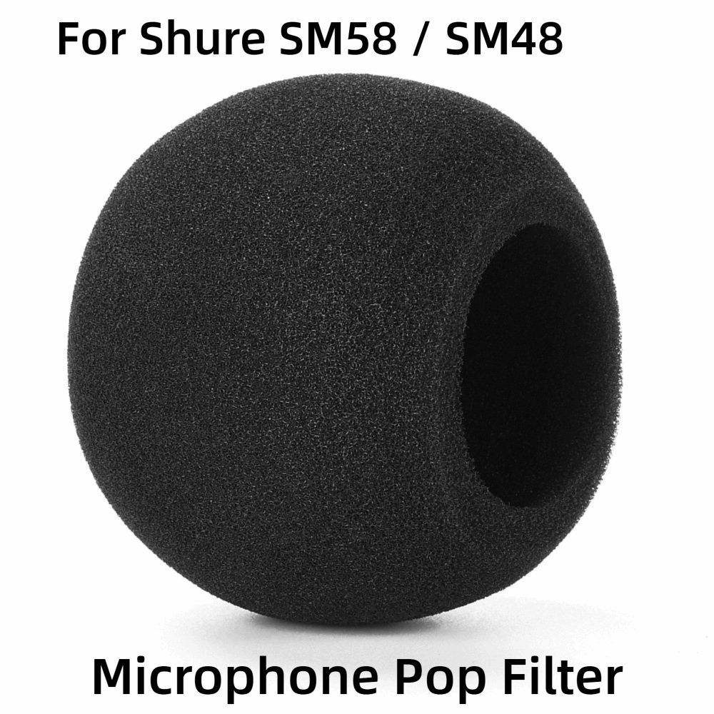 Shure Mic Sm58 - Vervangende microfoon windkap van flocking sponsfoam,