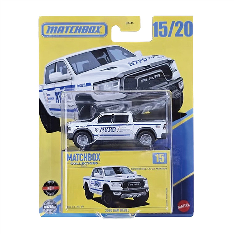 Battery Case Storage - Originele Mattel Matchbox 1/64 NYPD 2020