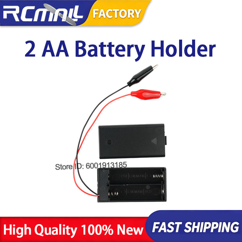 Battery Case Storage - 10 stuks 2 AA 3V batterijhouder