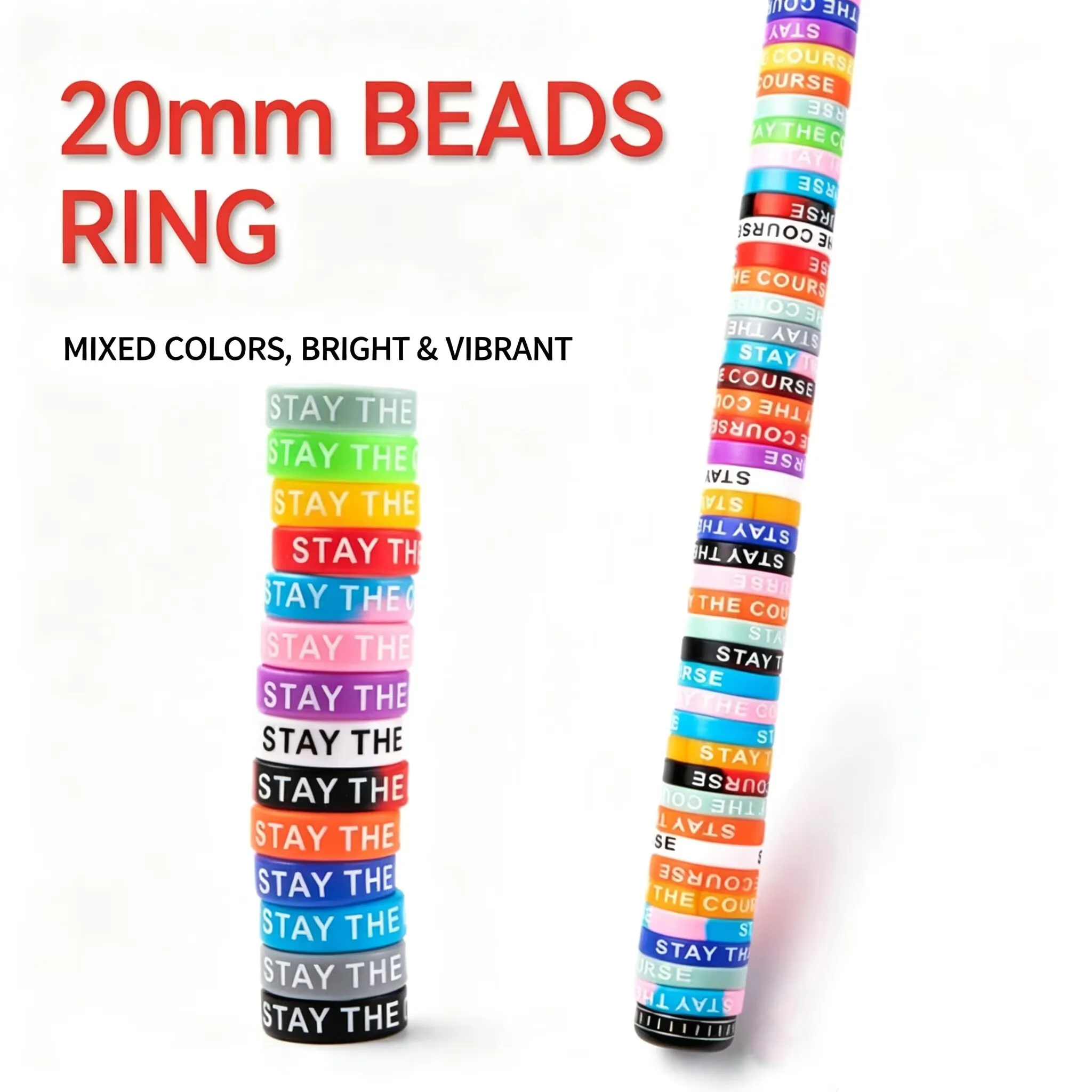 Vape Band Silicone - 13mm/20mm 20PCS Beschermende Siliconen Ring Kleur