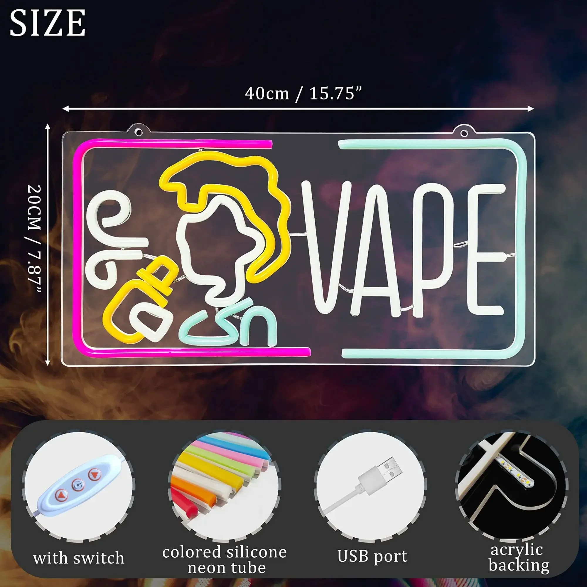VAPE Neon Sign Elektronische S - Vape Decoration recensie en prijs