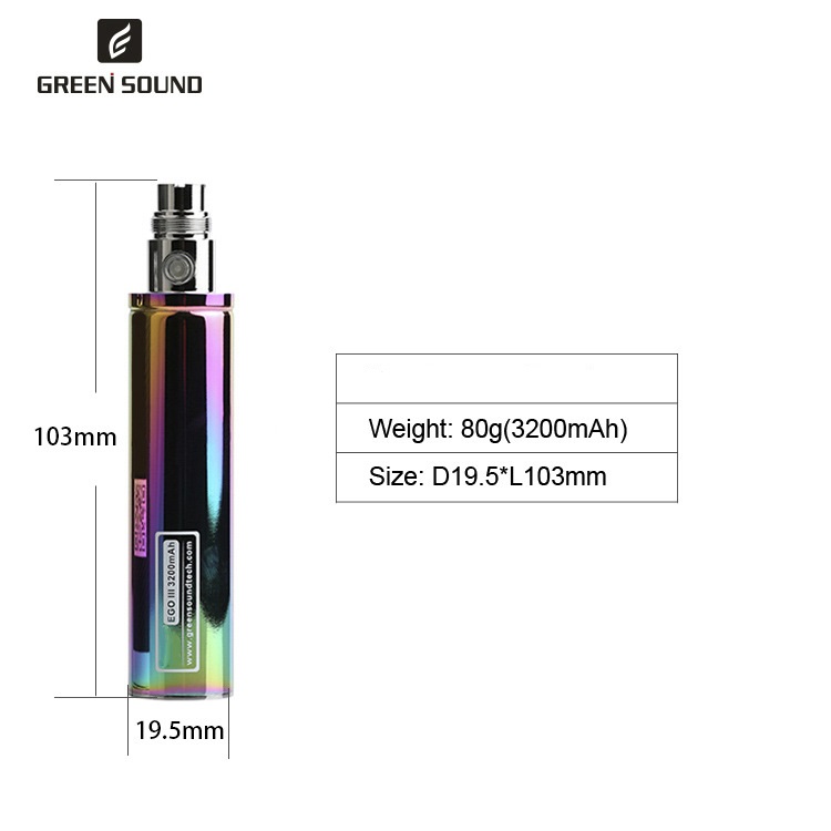 GS Ego 3 III 3200mAh Batterij  - Vape Accessory recensie en prijs