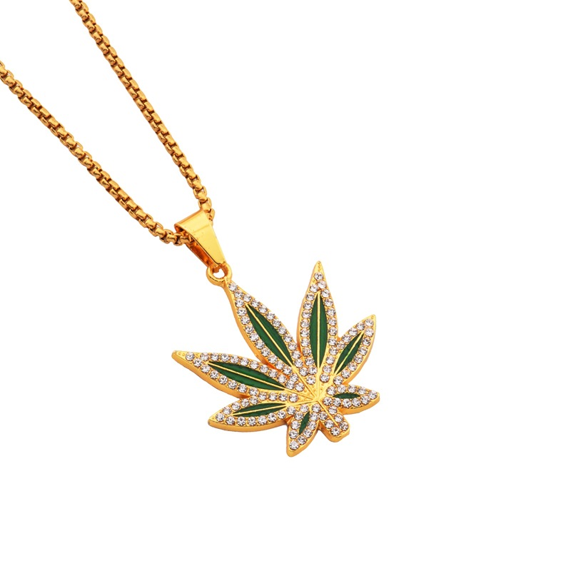 Strass Wiet Hanger Ketting Man - Dry Herb Vaping Accessories recensie en prijs