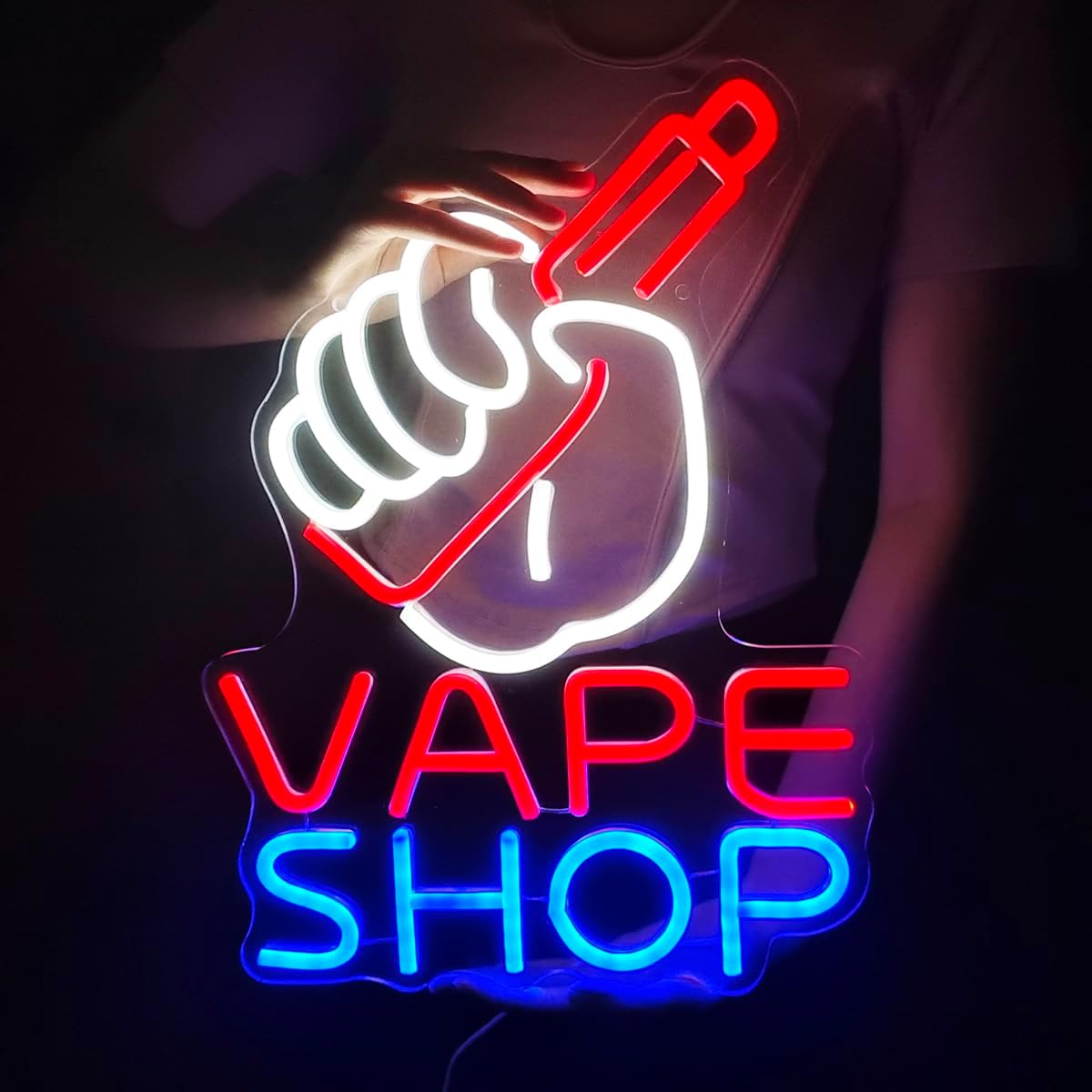 VAPE Shop Neonbord voor rookwi - Vaping Store recensie en prijs