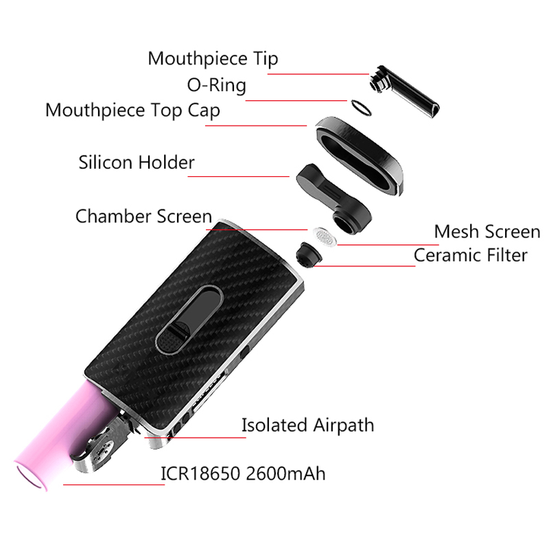 Originele XMAX ACE Dry Herb Va - Vape Battery 18650 recensie en prijs